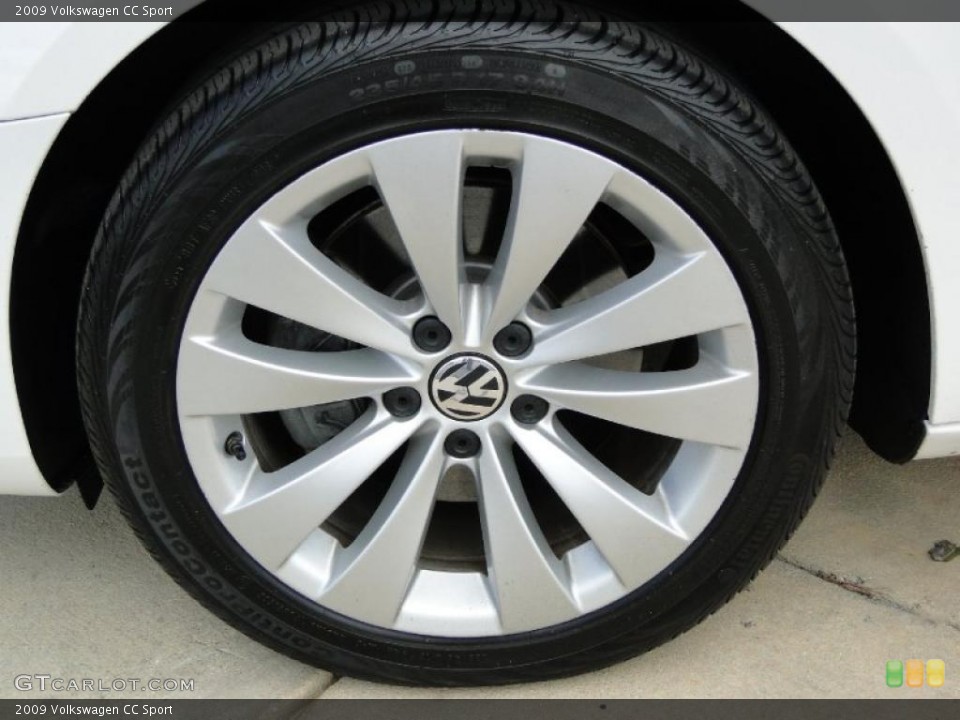 2009 Volkswagen CC Sport Wheel and Tire Photo #49398404