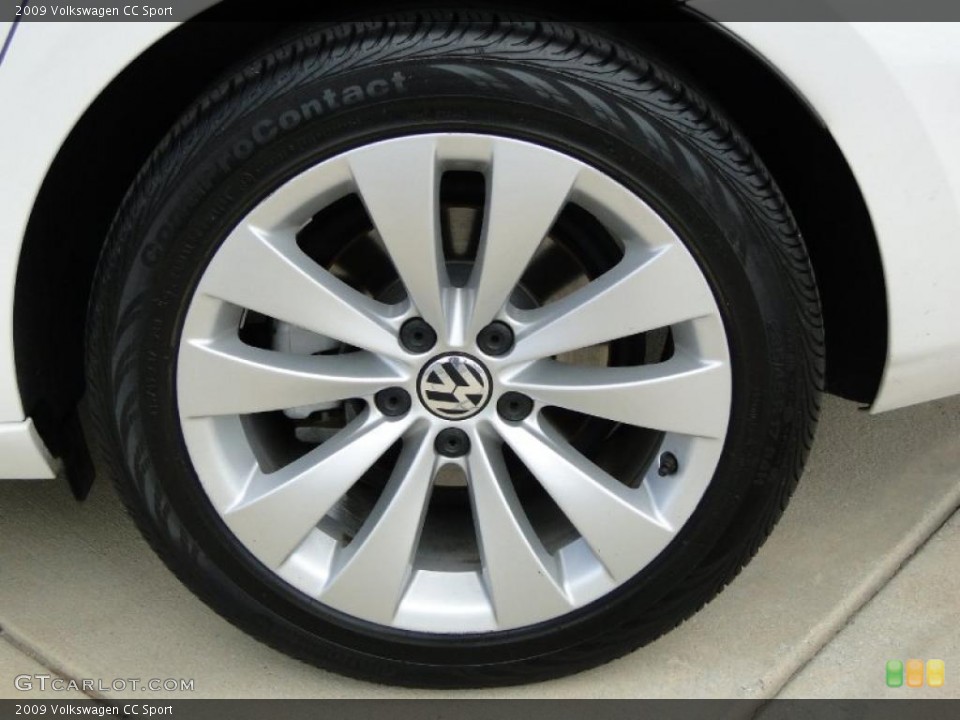 2009 Volkswagen CC Sport Wheel and Tire Photo #49398419