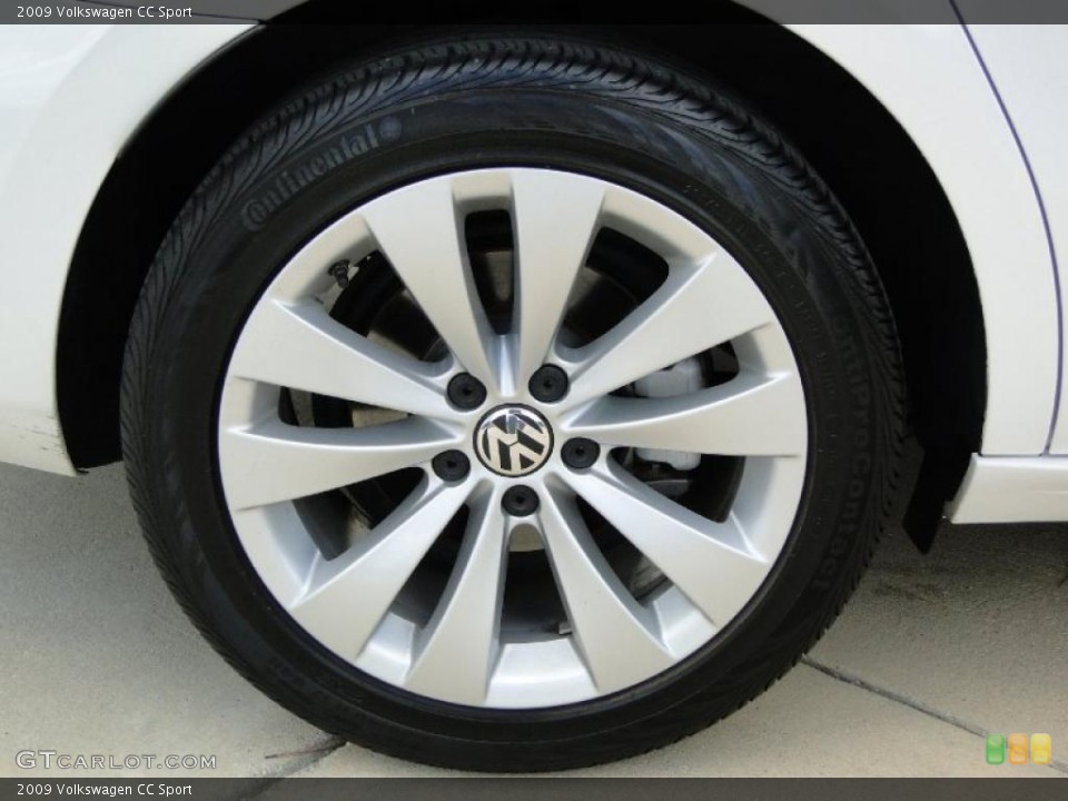 2009 Volkswagen CC Sport Wheel and Tire Photo #49398434