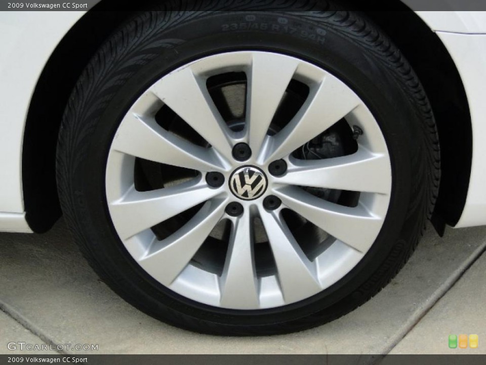 2009 Volkswagen CC Sport Wheel and Tire Photo #49398449