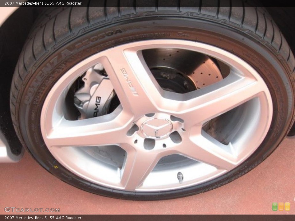 2007 Mercedes-Benz SL 55 AMG Roadster Wheel and Tire Photo #49404173
