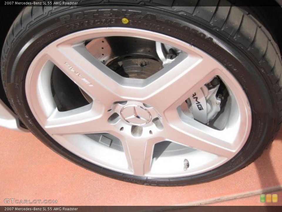 2007 Mercedes-Benz SL 55 AMG Roadster Wheel and Tire Photo #49404188