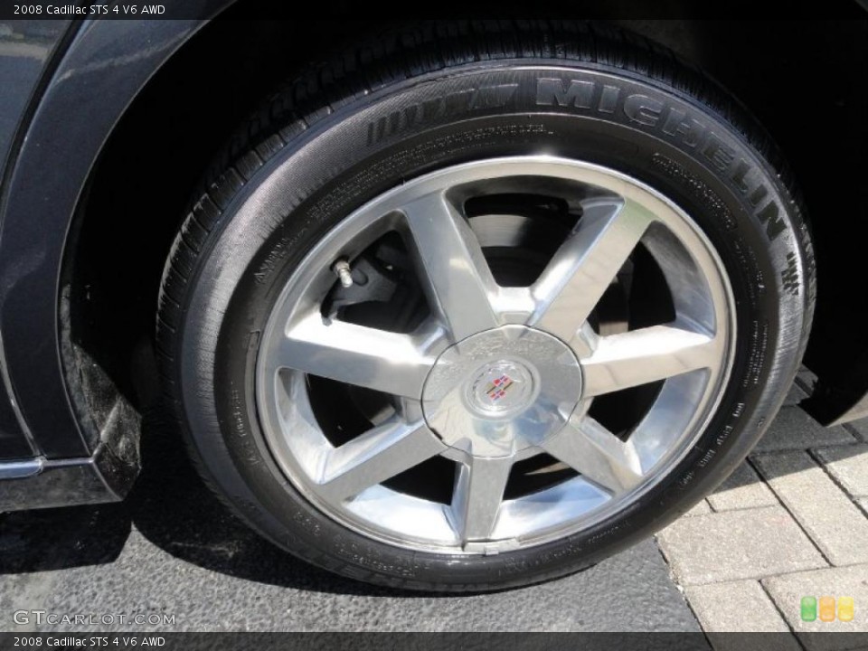 2008 Cadillac STS 4 V6 AWD Wheel and Tire Photo #49441735