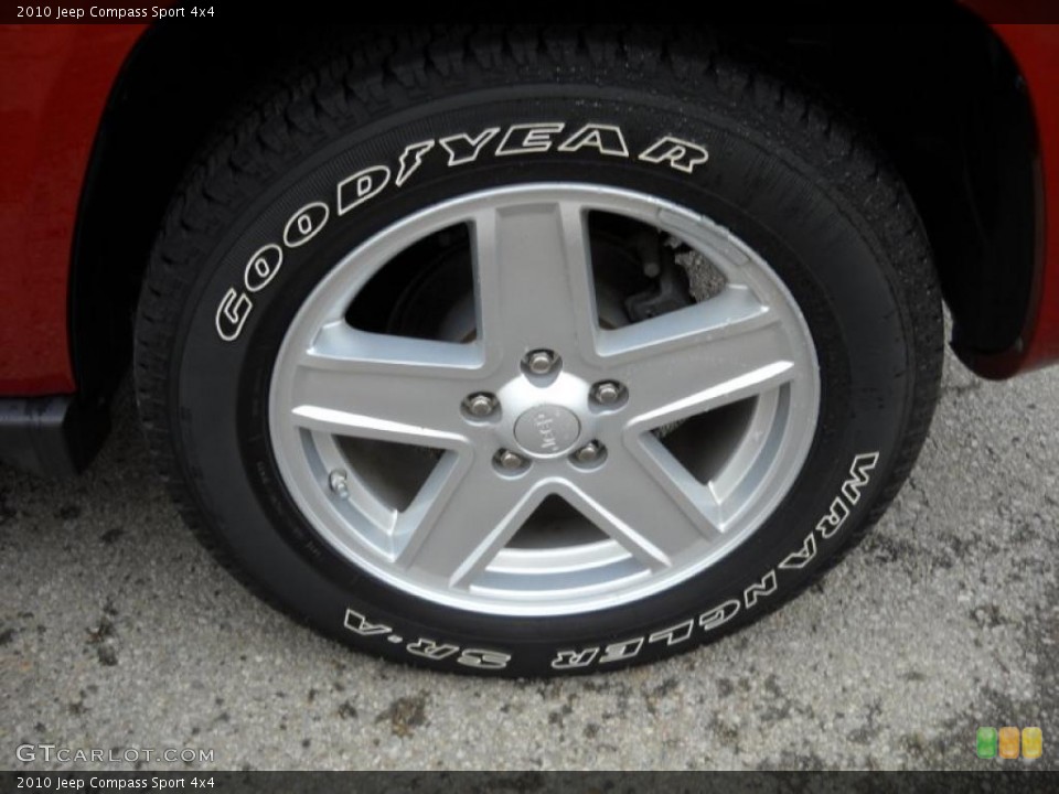 2010 Jeep Compass Sport 4x4 Wheel and Tire Photo #49443022