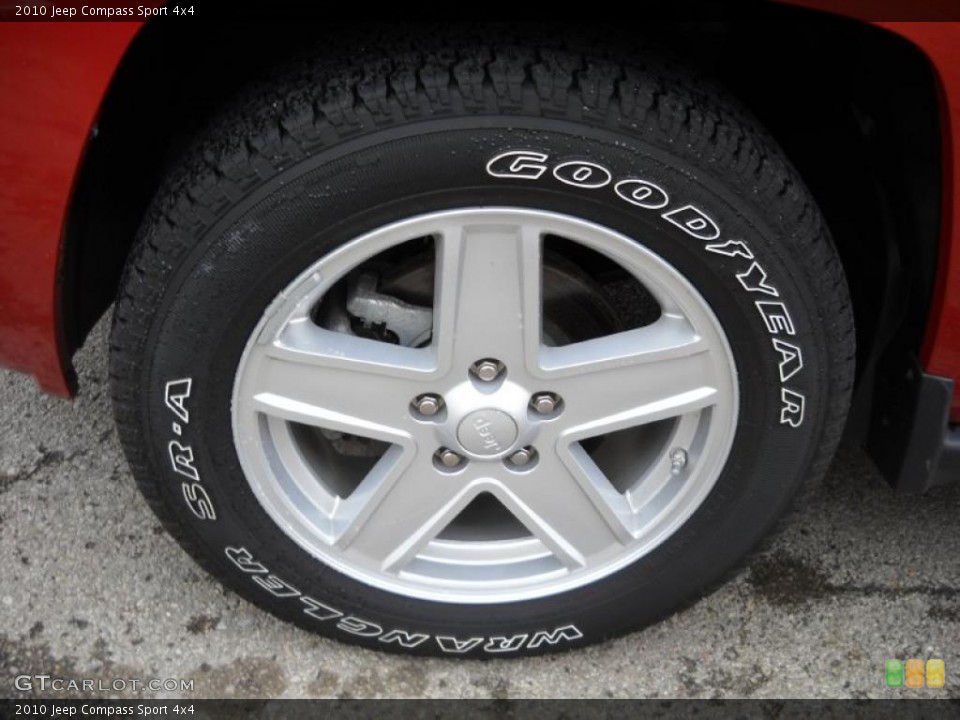 2010 Jeep Compass Sport 4x4 Wheel and Tire Photo #49443058
