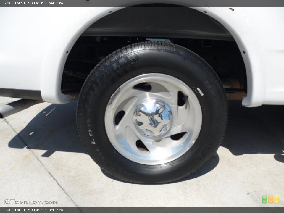 2003 Ford F150 Lariat SuperCrew Wheel and Tire Photo #49445752