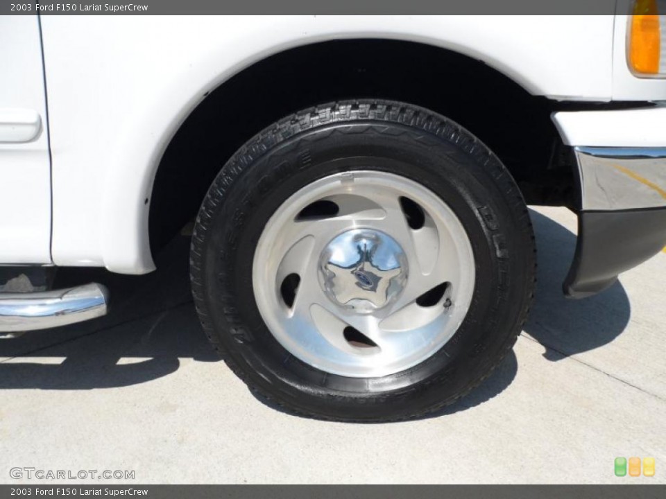 2003 Ford F150 Lariat SuperCrew Wheel and Tire Photo #49445767