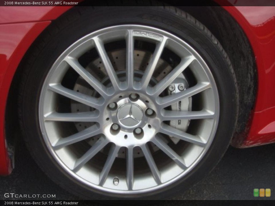 2008 Mercedes-Benz SLK 55 AMG Roadster Wheel and Tire Photo #49482543