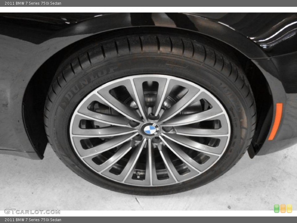 2011 BMW 7 Series 750i Sedan Wheel and Tire Photo #49487670