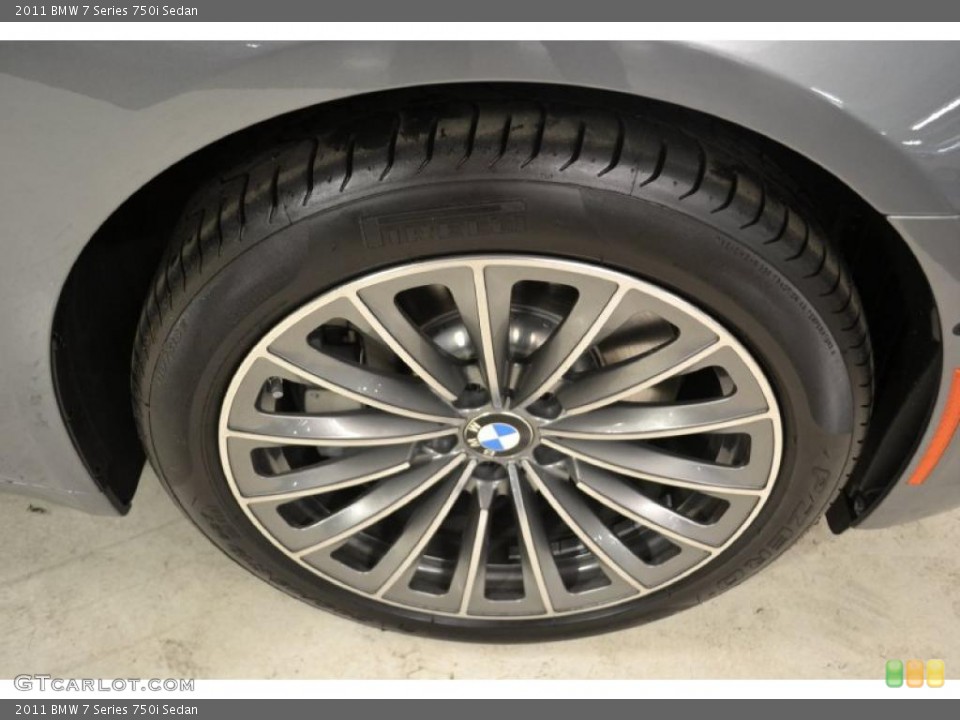 2011 BMW 7 Series 750i Sedan Wheel and Tire Photo #49488459
