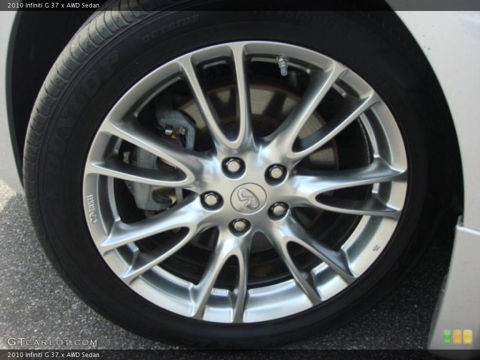 2010 Infiniti G 37 x AWD Sedan Wheel and Tire Photo #49490397