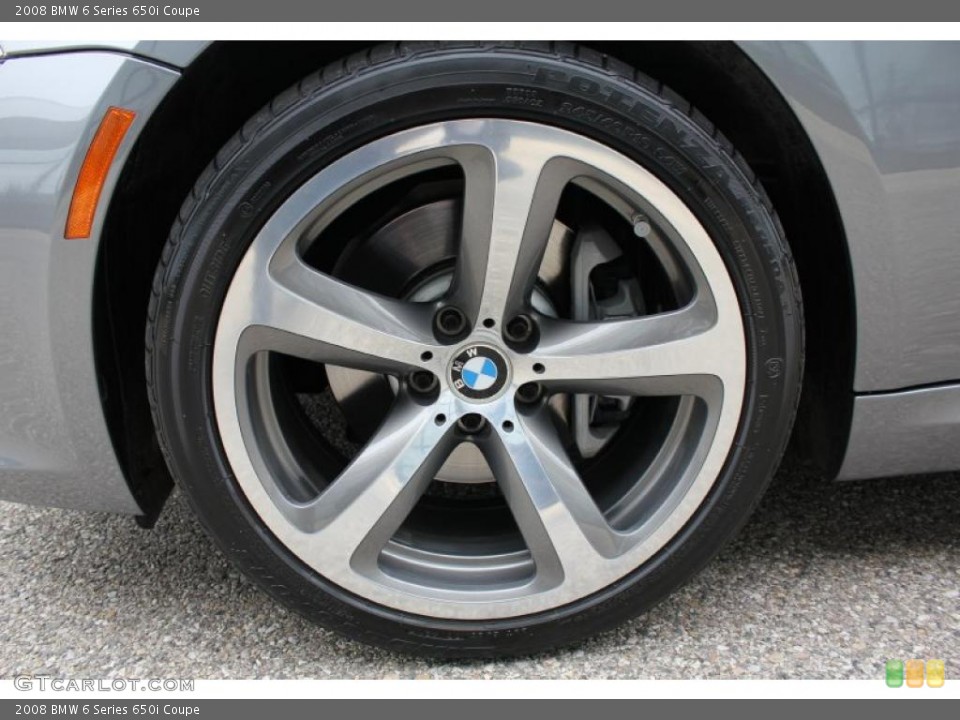 2008 BMW 6 Series 650i Coupe Wheel and Tire Photo #49502574