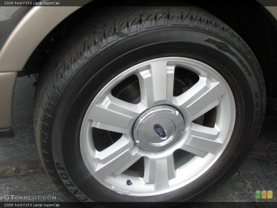 2006 Ford F150 Lariat SuperCab Wheel and Tire Photo #49504785