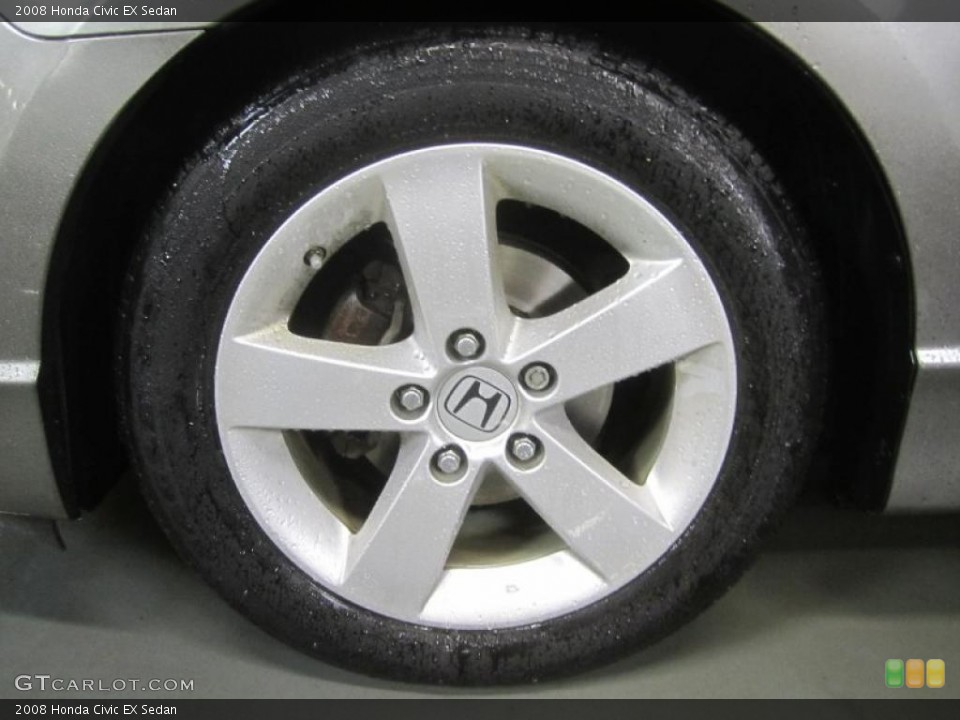 2008 Honda Civic EX Sedan Wheel and Tire Photo #49509429