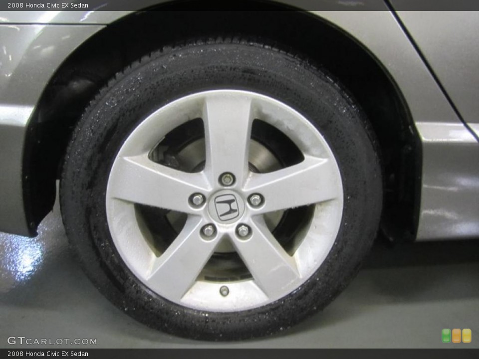 2008 Honda Civic EX Sedan Wheel and Tire Photo #49509531