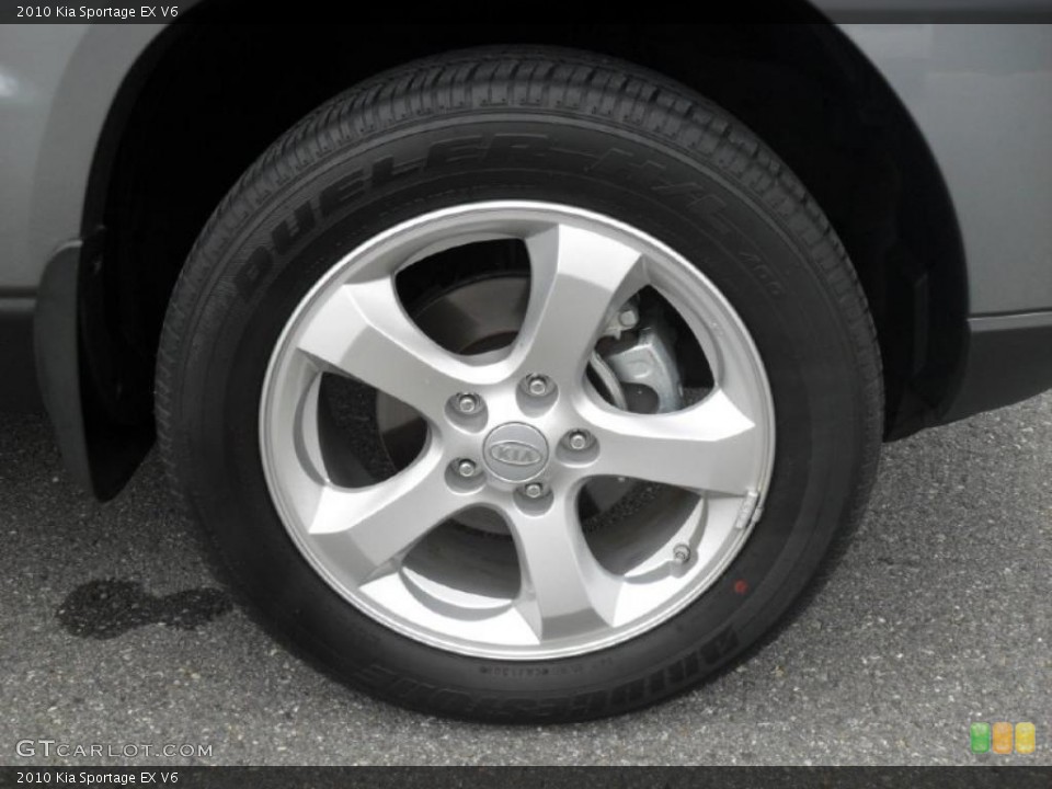 2010 Kia Sportage EX V6 Wheel and Tire Photo #49517750