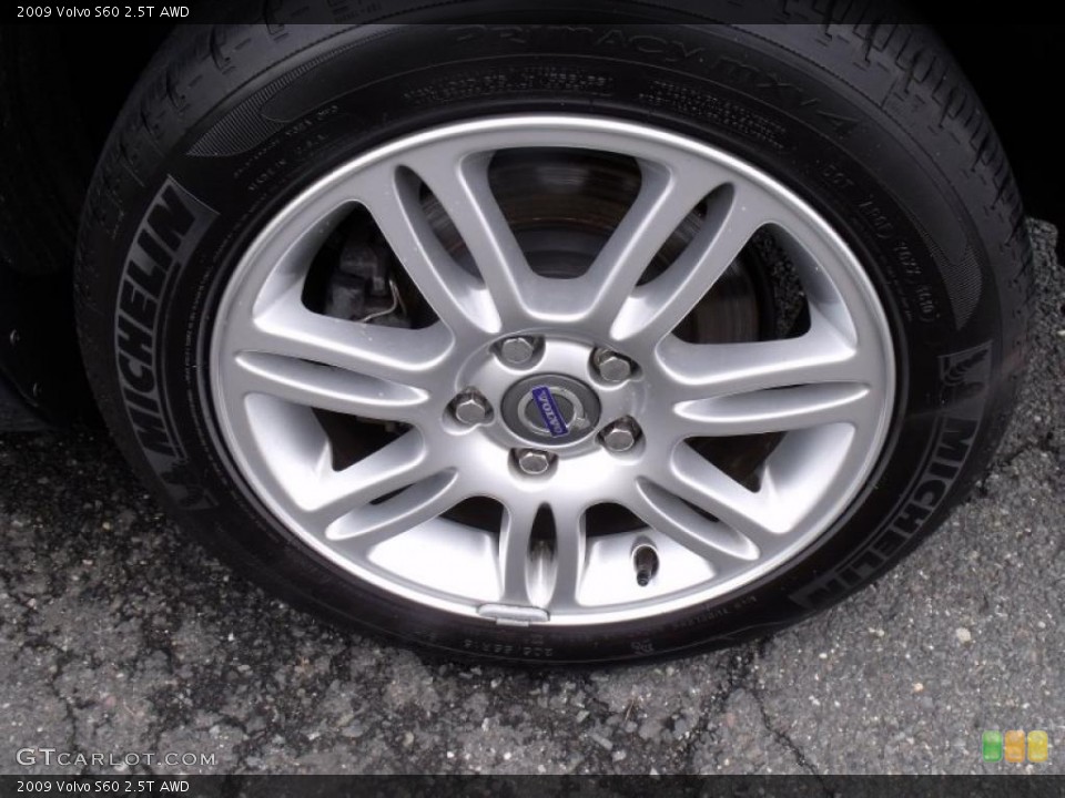 2009 Volvo S60 2.5T AWD Wheel and Tire Photo #49521083