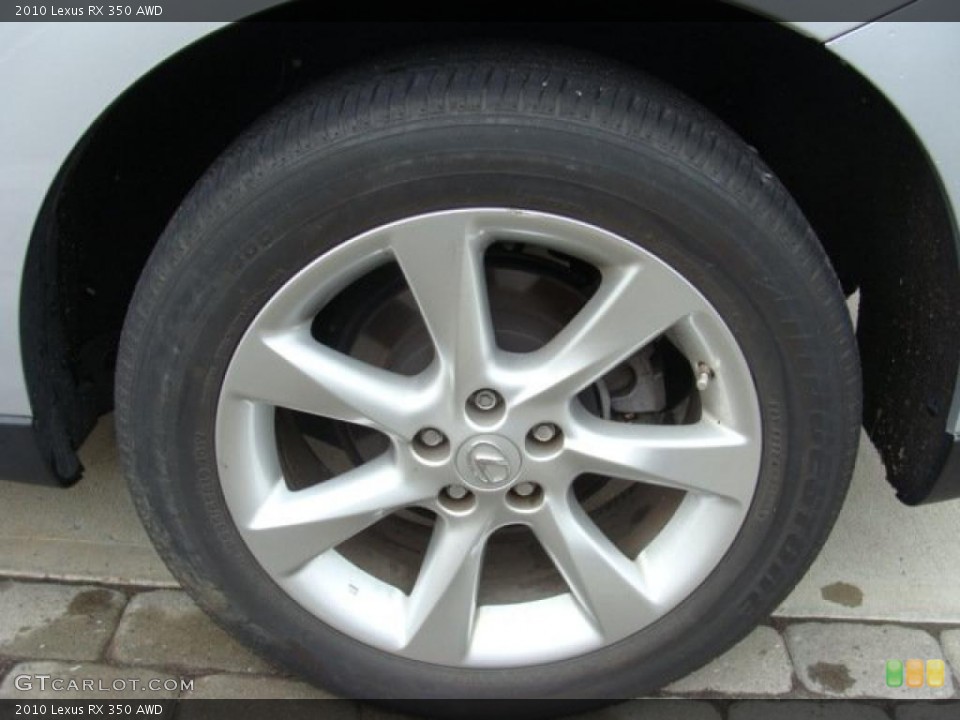 2010 Lexus RX 350 AWD Wheel and Tire Photo #49536530