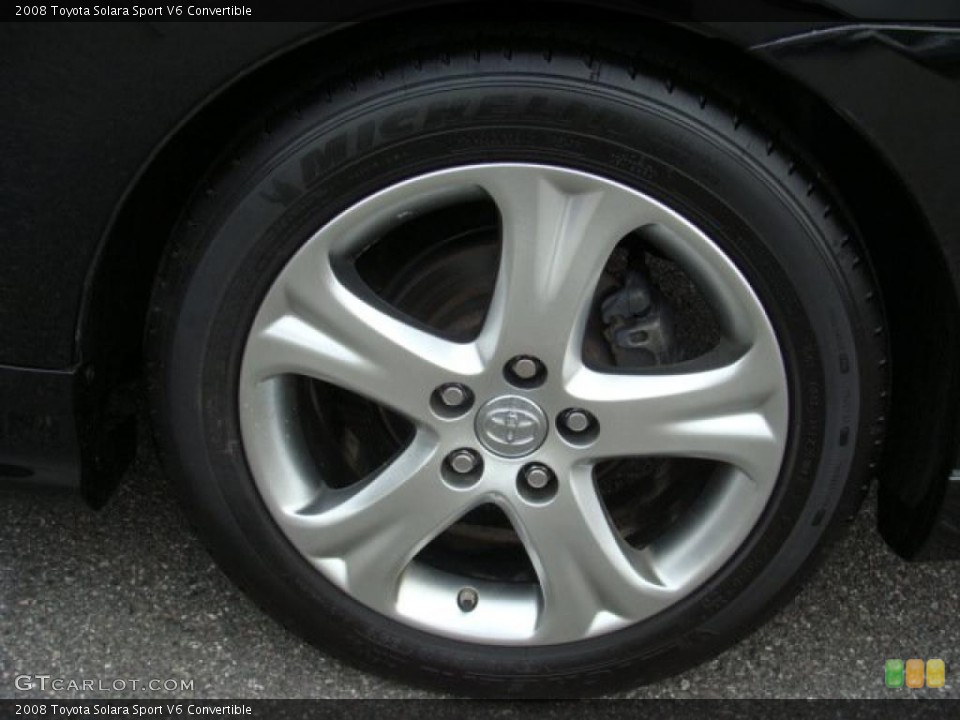 2008 Toyota Solara Sport V6 Convertible Wheel and Tire Photo #49554359