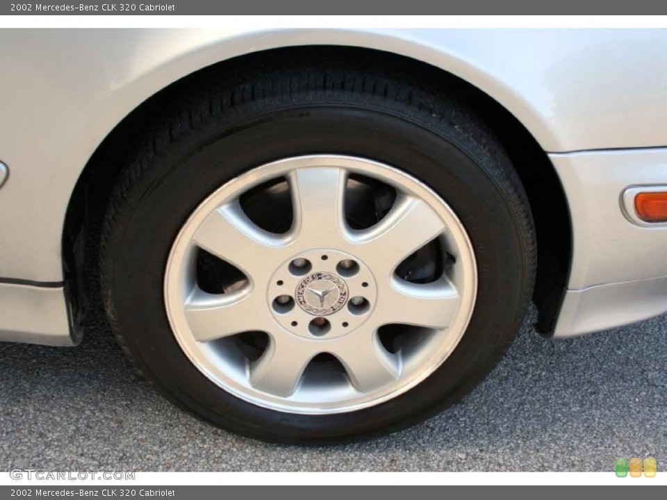 2002 Mercedes-Benz CLK 320 Cabriolet Wheel and Tire Photo #49568764