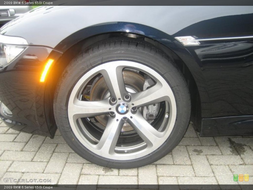 2009 BMW 6 Series 650i Coupe Wheel and Tire Photo #49571095