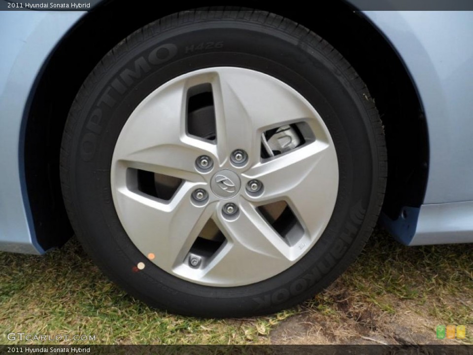 2011 Hyundai Sonata Hybrid Wheel and Tire Photo #49576054