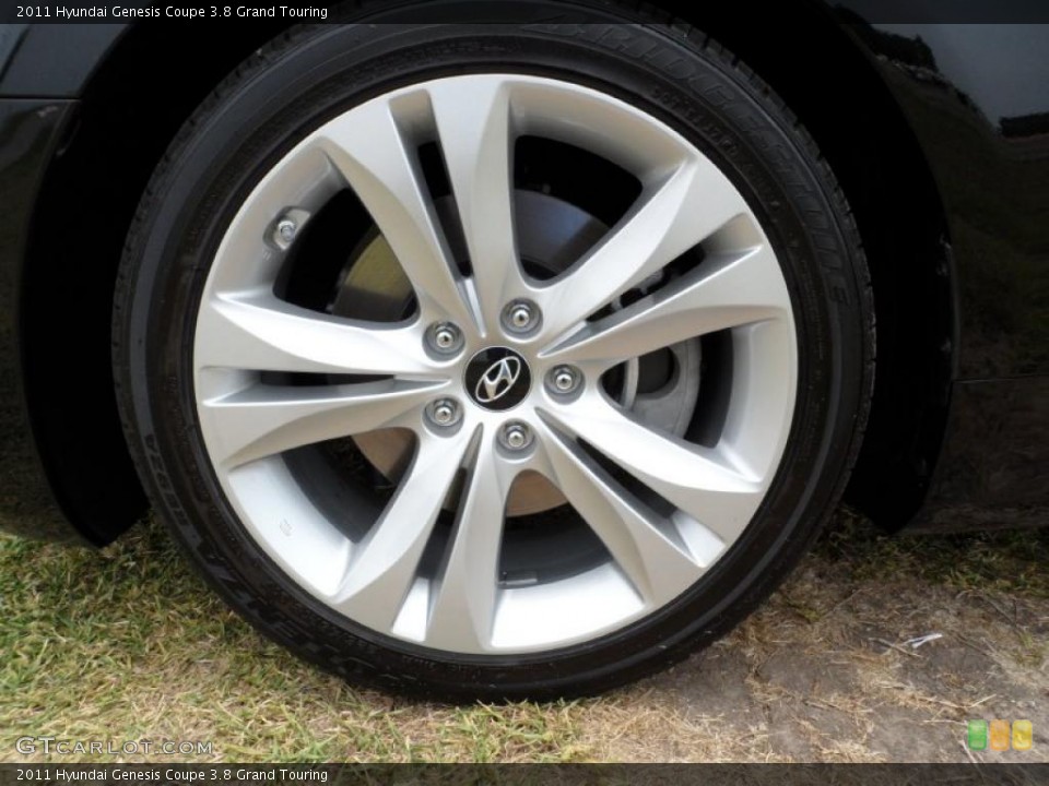 2011 Hyundai Genesis Coupe 3.8 Grand Touring Wheel and Tire Photo #49584784