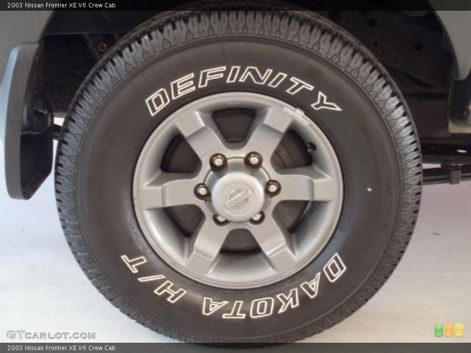 2003 Nissan Frontier XE V6 Crew Cab Wheel and Tire Photo #49588963