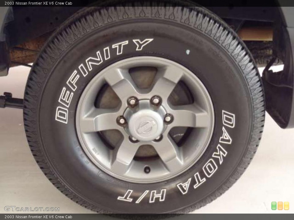 2003 Nissan Frontier XE V6 Crew Cab Wheel and Tire Photo #49589200
