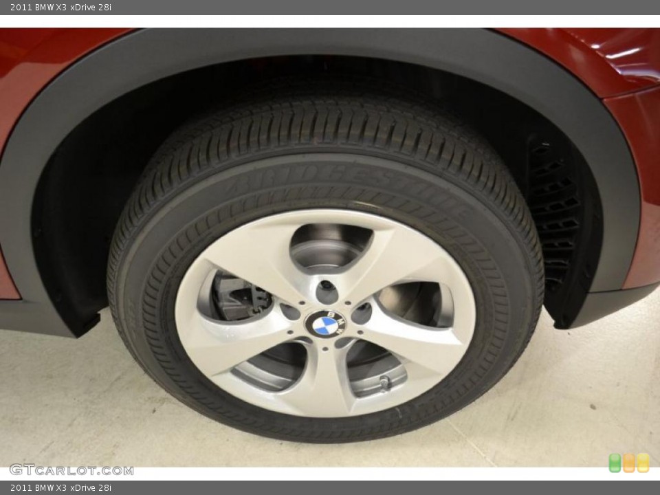 2011 BMW X3 xDrive 28i Wheel and Tire Photo #49596535