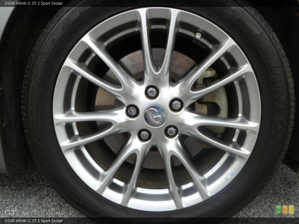 2008 Infiniti G 35 S Sport Sedan Wheel and Tire Photo #49599535