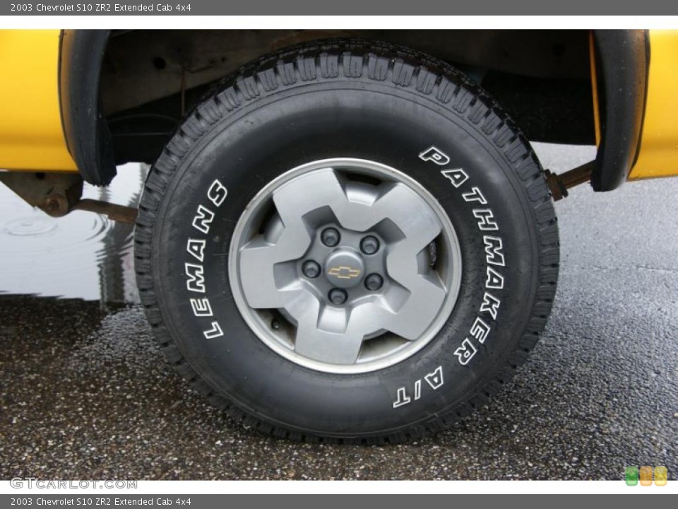 2003 Chevrolet S10 ZR2 Extended Cab 4x4 Wheel and Tire Photo #49605424