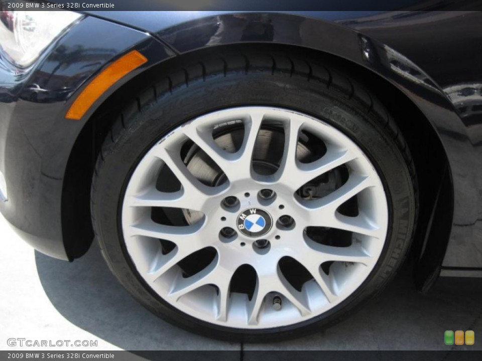 2009 BMW 3 Series 328i Convertible Wheel and Tire Photo #49606414