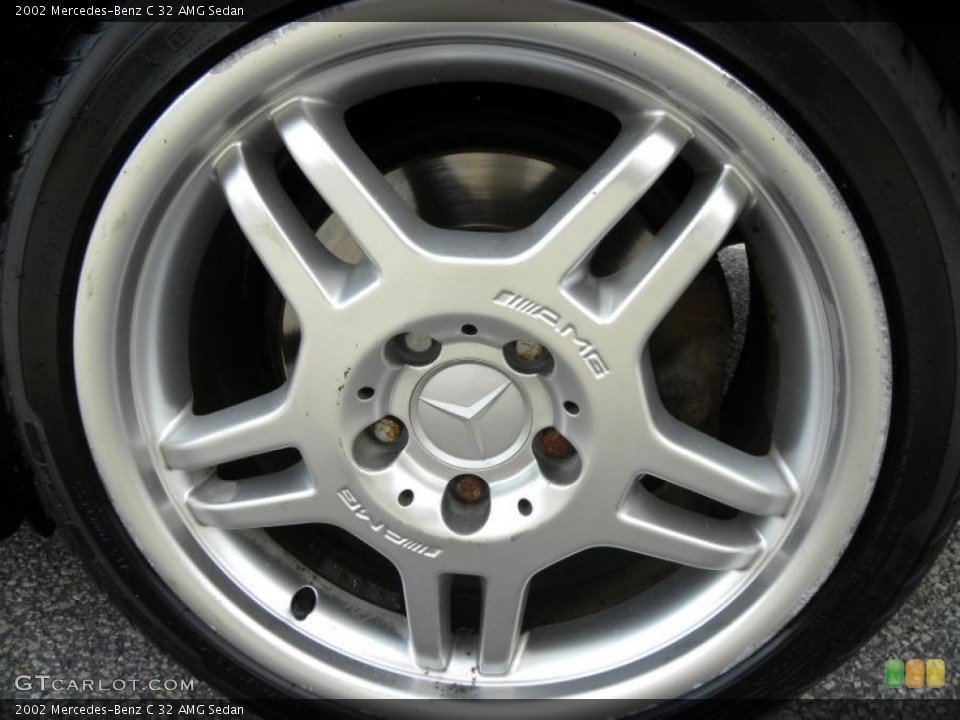 2002 Mercedes-Benz C 32 AMG Sedan Wheel and Tire Photo #49610965