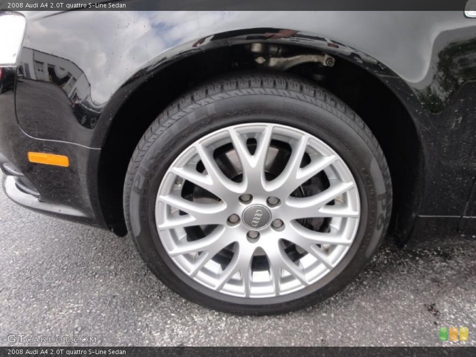 2008 Audi A4 2.0T quattro S-Line Sedan Wheel and Tire Photo #49627390