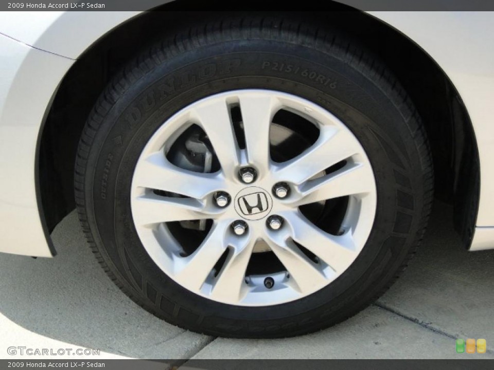 2009 Honda Accord LX-P Sedan Wheel and Tire Photo #49649975