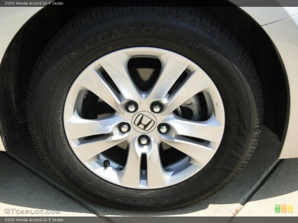 2009 Honda Accord LX-P Sedan Wheel and Tire Photo #49649984