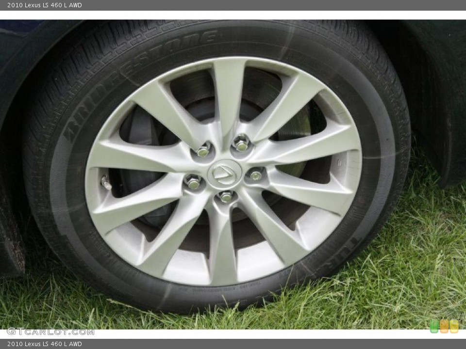 2010 Lexus LS 460 L AWD Wheel and Tire Photo #49661467