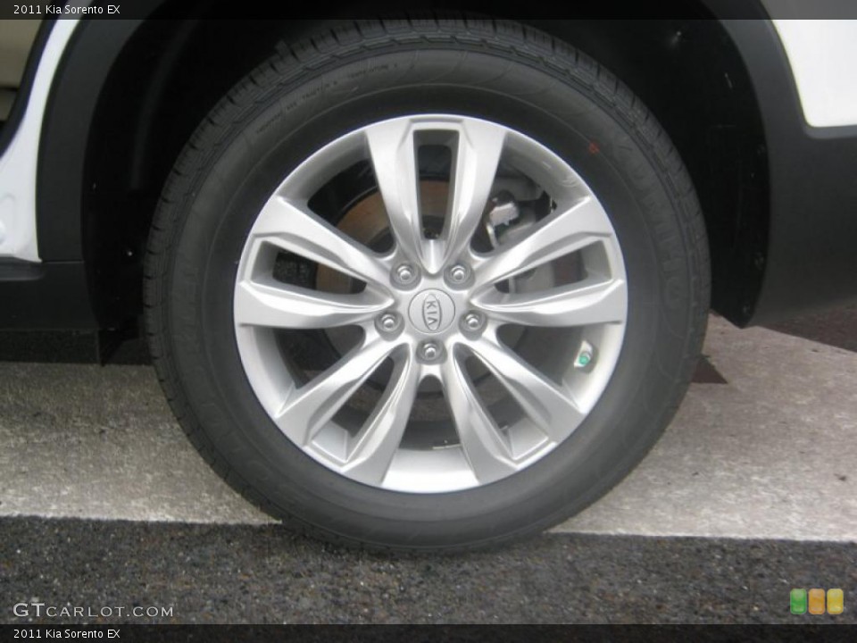 2011 Kia Sorento EX Wheel and Tire Photo #49678608