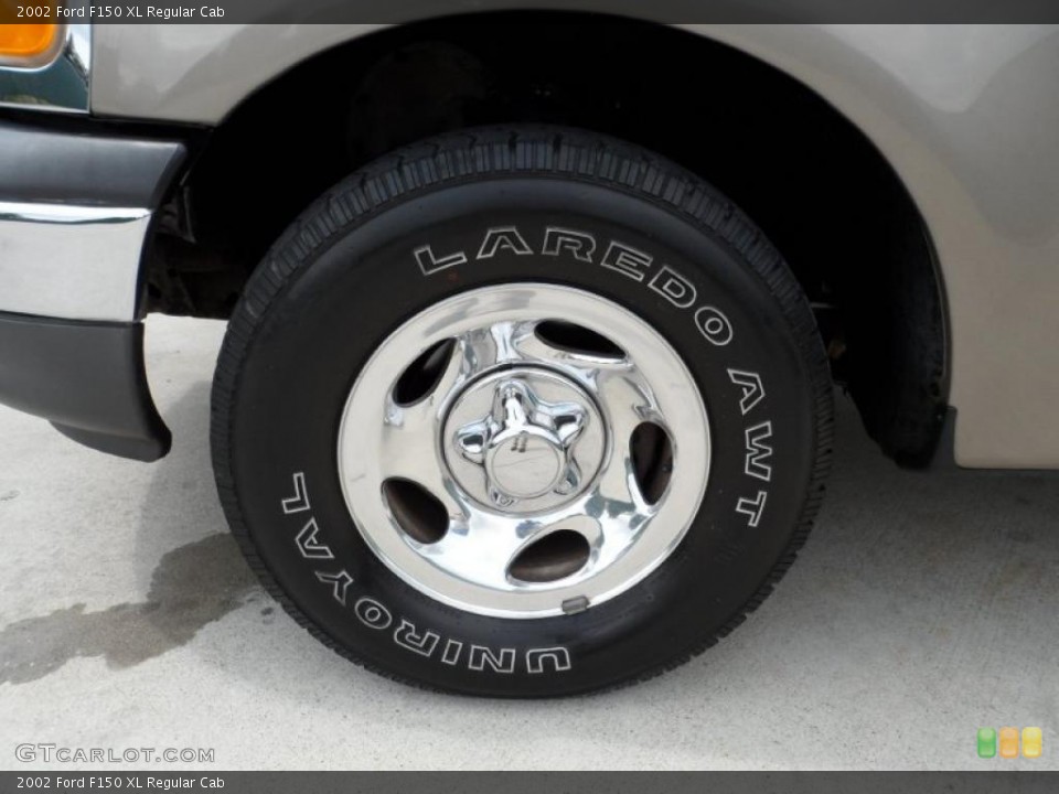 2002 Ford F150 XL Regular Cab Wheel and Tire Photo #49692564