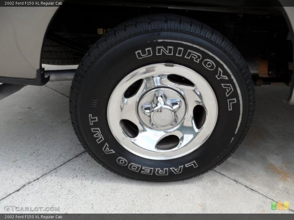 2002 Ford F150 XL Regular Cab Wheel and Tire Photo #49692588