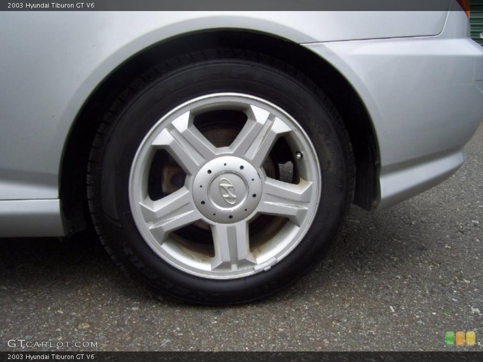 2003 Hyundai Tiburon GT V6 Wheel and Tire Photo #49696282