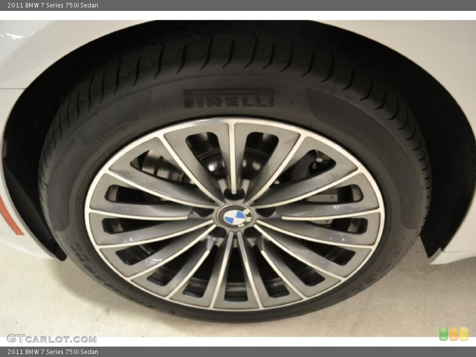 2011 BMW 7 Series 750i Sedan Wheel and Tire Photo #49702162