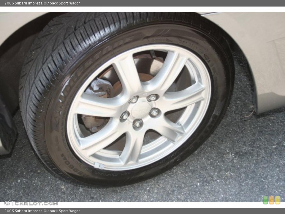 2006 Subaru Impreza Outback Sport Wagon Wheel and Tire Photo #49702900