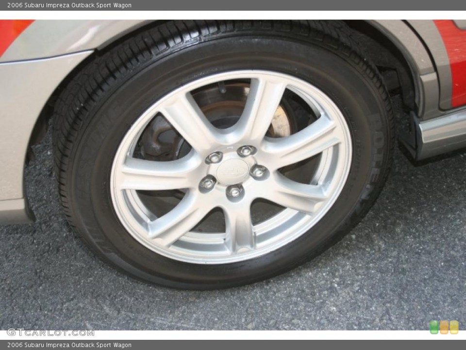 2006 Subaru Impreza Outback Sport Wagon Wheel and Tire Photo #49702915