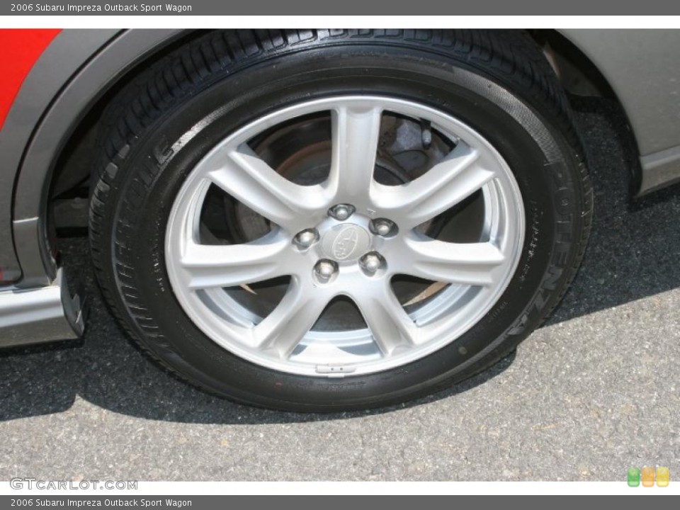 2006 Subaru Impreza Outback Sport Wagon Wheel and Tire Photo #49702930