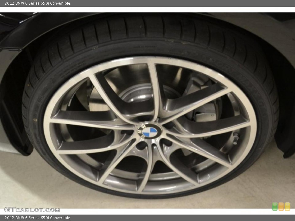 2012 BMW 6 Series 650i Convertible Wheel and Tire Photo #49703467