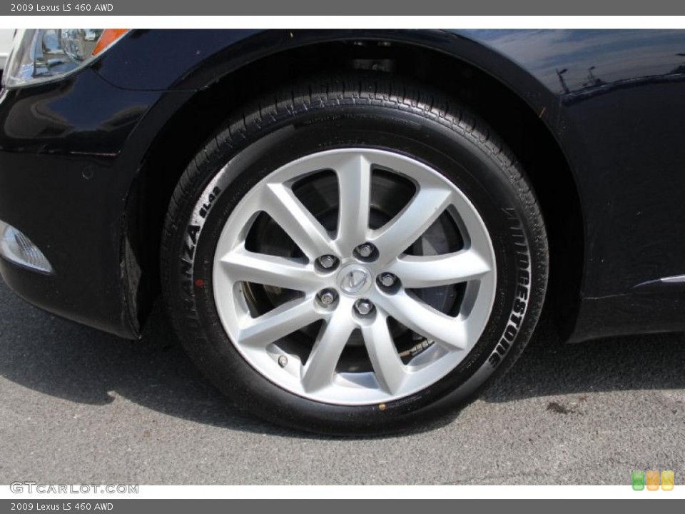 2009 Lexus LS 460 AWD Wheel and Tire Photo #49706647