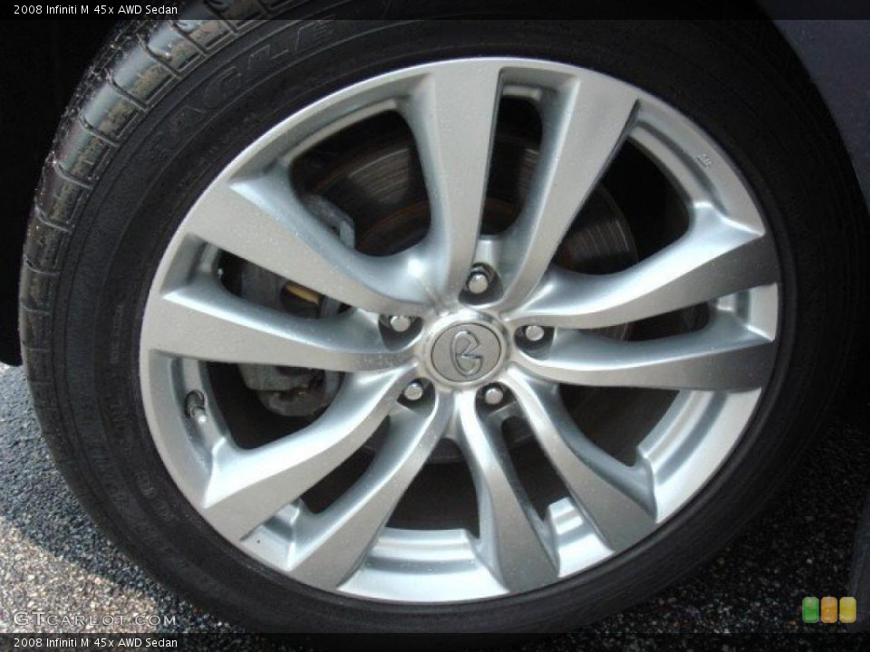 2008 Infiniti M 45x AWD Sedan Wheel and Tire Photo #49724542