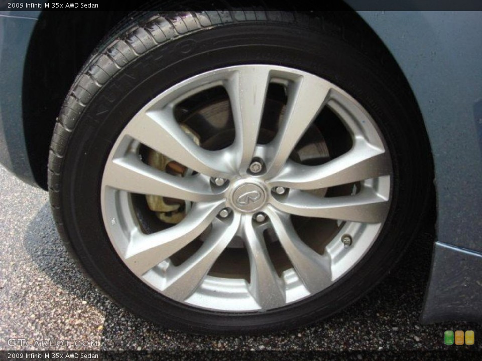 2009 Infiniti M 35x AWD Sedan Wheel and Tire Photo #49725259